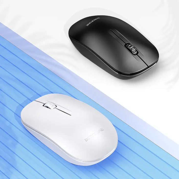 Маніпулятор миша BOROFONE BG14 Planet 2.4G business wireless mouse White (6941991113383)