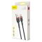 Кабель Baseus Cafule Cable USB For Type-C 2A 3m Red+Black (CATKLF-U91)