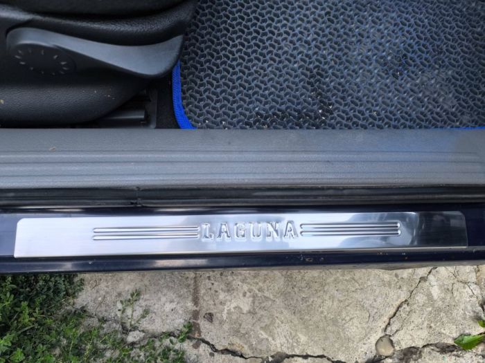 Накладки на пороги OmsaLine (4 шт., нержавейка) для Renault Laguna 2001-2007 гг