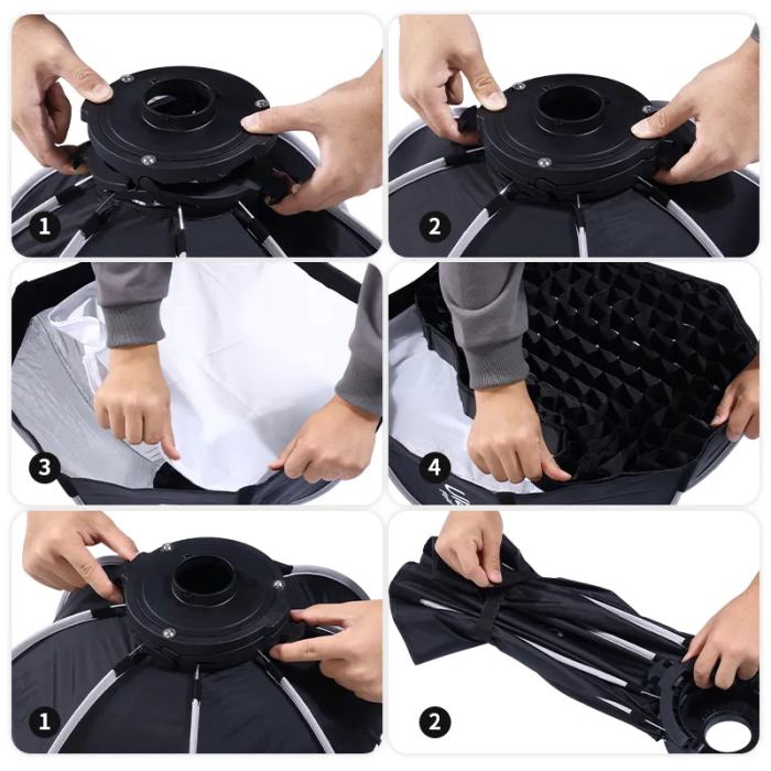 Софтбокс Ulanzi Vijim 40cm Octagonal Softbox with Mini Bowens Mount and Grid (L066 LAS002) (L066)