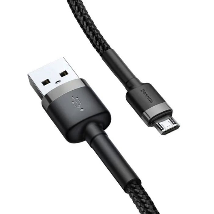 Кабель Baseus Cafule Cable USB For Micro 1.5A 2m Gray+Black (CAMKLF-CG1)