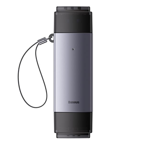 Кардрідер Baseus Lite Series USB-A & Type-C  to SD/TF Card Reader  Grey (WKQX060113)
