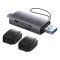 Кардрідер Baseus Lite Series USB-A & Type-C  to SD/TF Card Reader  Grey (WKQX060113)