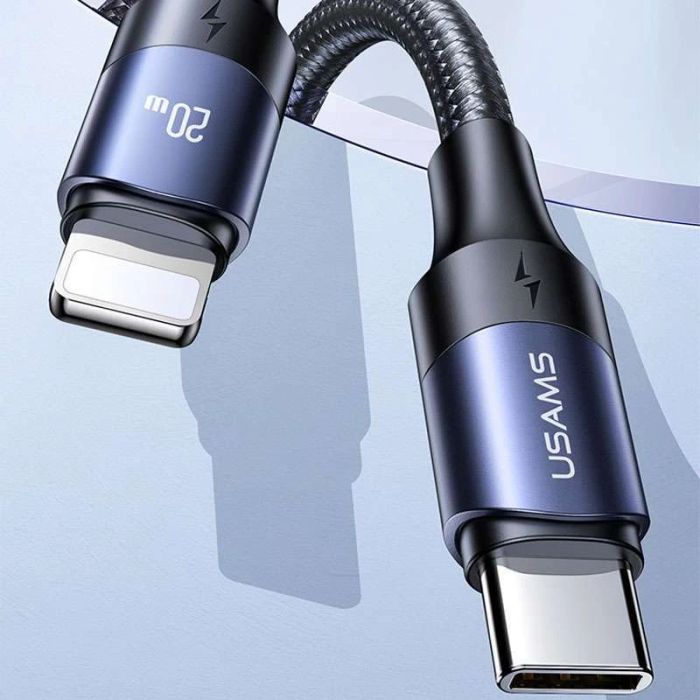 Кабель Usams US-SJ522 U71 Type-C to Lightning 20W PD Fast Charging 2m black (SJ522USB01)
