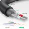 Аудіокабель UGREEN AV109 3.5mm Male to 2RCA Female Cable 25cm (Gray)(UGR-10547) (UGR-10547)
