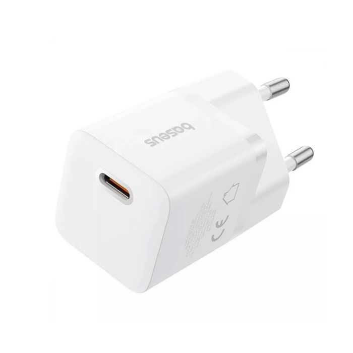 Мережевий зарядний пристрій Baseus  GaN5 Fast Charger (mini) 1C 25W EU Moon White (P10110909213-00)