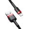 Кабель Baseus Cafule Cable USB For Lightning 2.4A 0.5m Red+Black (CALKLF-A19)