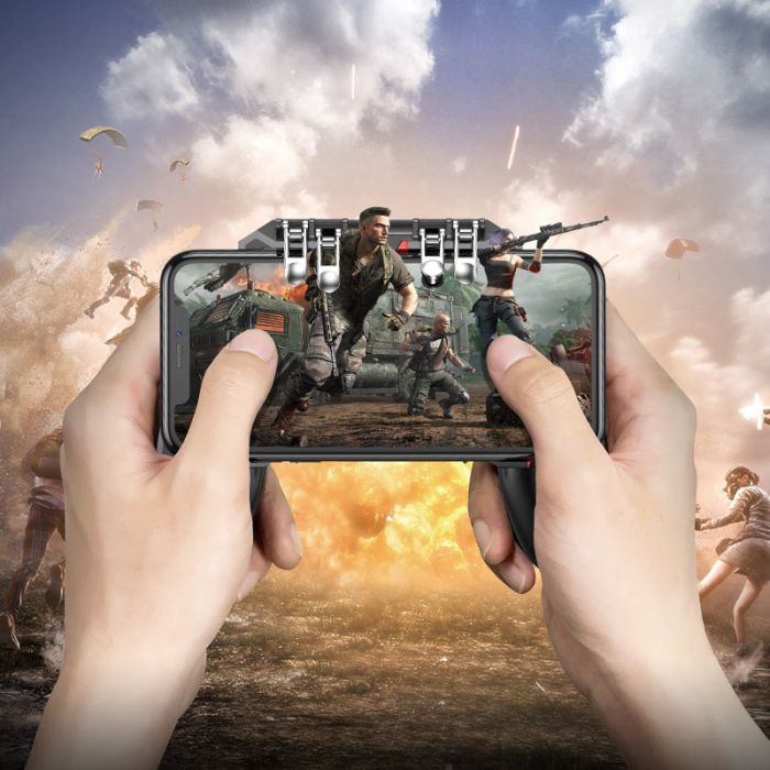 Ігровий контролер для мобільного HOCO GM7 Eagle six finger game controller Black (6931474752925)