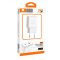 Мережевий зарядний пристрій WUW-C189 PD 20W Charger USB C + USB C white (C189)