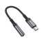 Перехідник BOROFONE BV24 Graceful digital audio converter cable Type-C to 3.5mm Metal Grey (6941991118999)