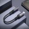 Перехідник BOROFONE BV24 Graceful digital audio converter cable Type-C to 3.5mm Metal Grey (6941991118999)