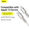 Кабель Baseus Cafule Series Metal Data Cable Type-C to iP PD 20W 2m White (CATLJK-B02)