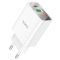 Мережевий зарядний пристрій HOCO C100A PD20W+QC3.0 charger with digital display White (6931474769800)