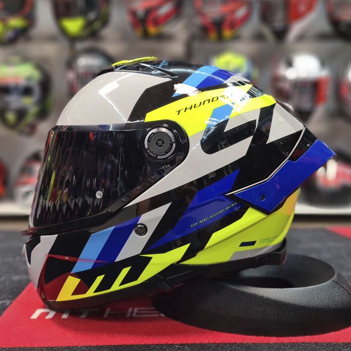 Мотошолом MT THUNDER 4 SV Ergo E17 Gloss Blue M