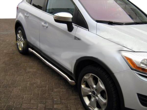 Боковые трубы (2 шт., нержавейка) для Ford Kuga 2008-2013 гг
