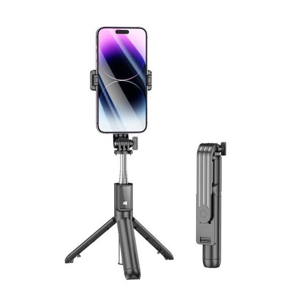 Селфі-монопод BOROFONE BY11 Happy live broadcast holder Black (6941991104329)