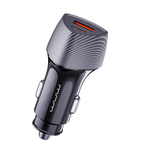 Автомобільний зарядний пристрій WUW-C206 PD20W+QC3.0 Grey (6972573333394)