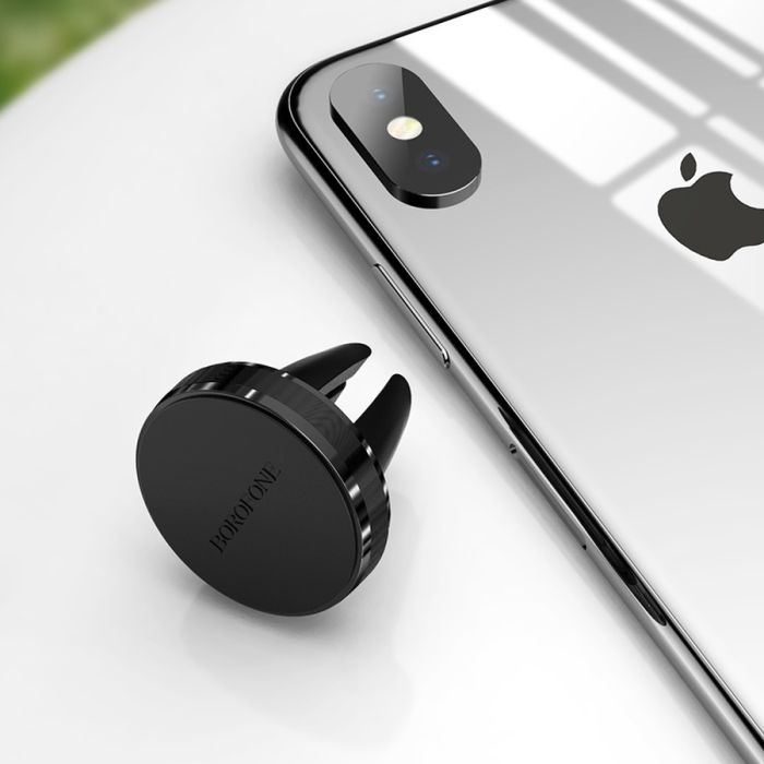 Автотримач для телефона BOROFONE BH8 Air outlet magnetic in-car holder Black (6931474702005)