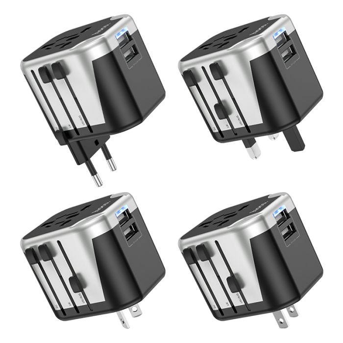 УЗП HOCO AC5 Level dual port universal conversion charger Black (6931474778284)