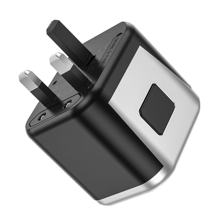 УЗП HOCO AC5 Level dual port universal conversion charger Black (6931474778284)