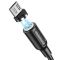Кабель BOROFONE BX41 USB to Micro 2.4A, 1m, PVC, PVC connectors, magnetic, Black (6931474738455)