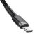 Кабель Baseus Cafule PD2.0 60W flash charging USB Type-C-Type-C (20V 3A)1M Grey+Black (CATKLF-GG1)