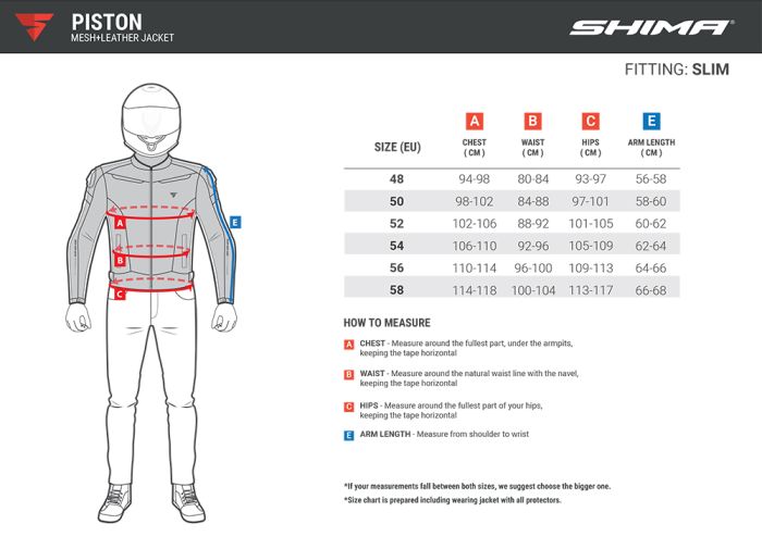Мотокуртка Shima Piston Black XL