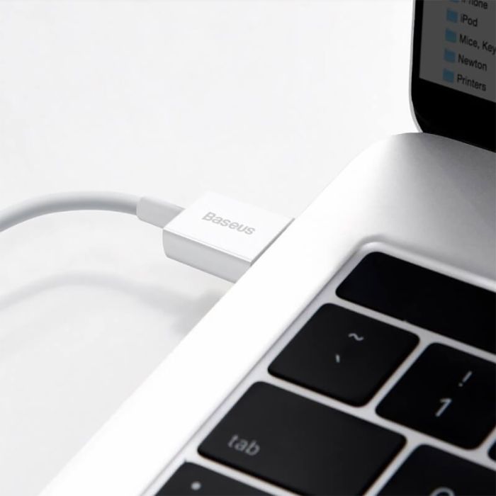 Кабель Baseus Superior Series Fast Charging Data Cable USB to iP 2.4A 1.5m White (CALYS-B02)