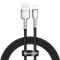 Кабель Baseus Cafule Series Metal Data Cable USB to IP 2.4A 2m Black (CALJK-B01)