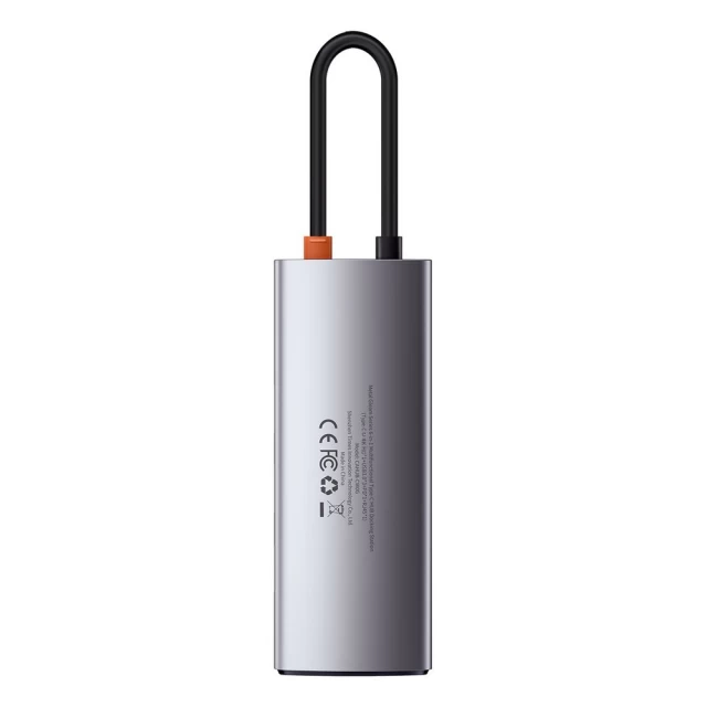 USB-хаб Baseus Metal Gleam Series 5-in-1 Multifunctional （Type-C to HDMI*1+USB3.0*3+PD*1) (CAHUB-CX0G)