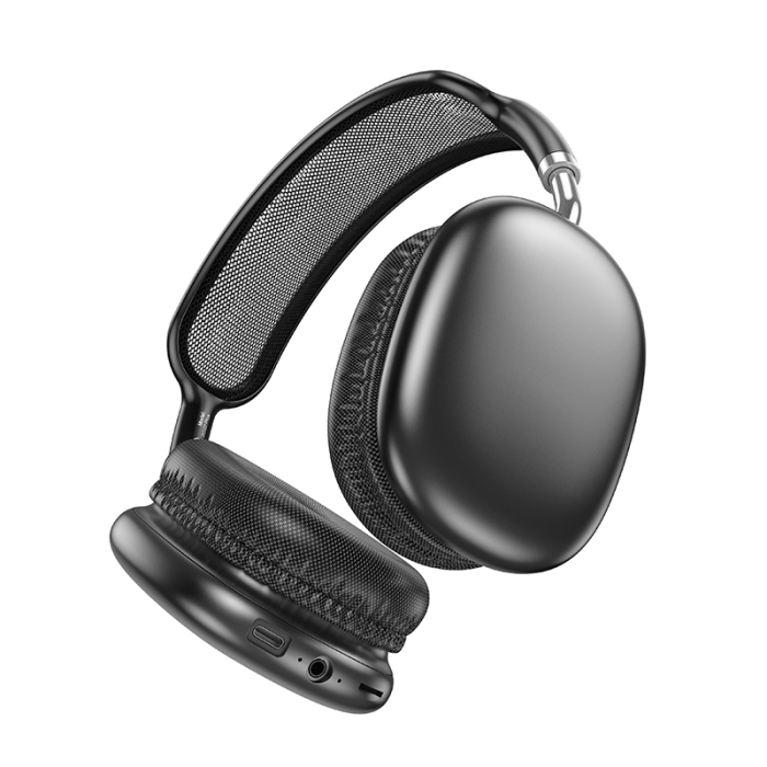 Бездротові накладні навушники BOROFONE BO22 Plus Elegant BT headphones Deep Space Gray (6941991115219)