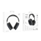Бездротові накладні навушники BOROFONE BO22 Plus Elegant BT headphones Deep Space Gray (6941991115219)