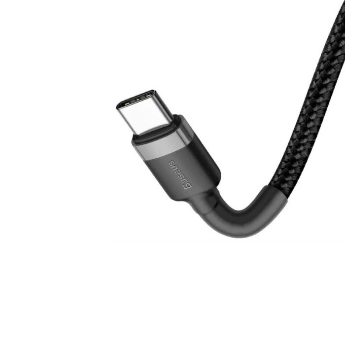 Кабель Baseus Cafule PD2.0 100W flash charging USB Type-C-Type-C cable (20V 5A) 2m Gray+Black (CATKLF-ALG1)