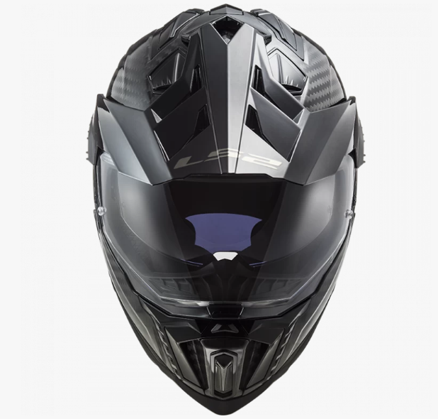 Мотошолом LS2 MX701 C Explorer Solid Gloss Carbon L