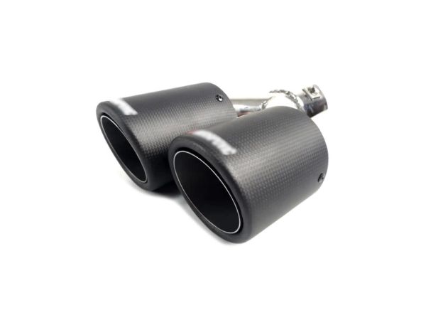 Насадки на выхлоп Carbon ( матовый ) 54mm To 76mm ( двойная Y ) на Akrapovič Akrapovič