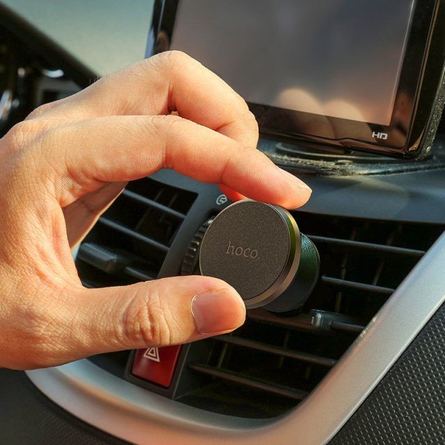 Автотримач для телефона HOCO CA81 Ligue Air vent magnetic car holder Black (6931474743879)
