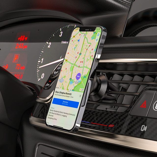 Автотримач для телефона HOCO CA81 Ligue Air vent magnetic car holder Black (6931474743879)