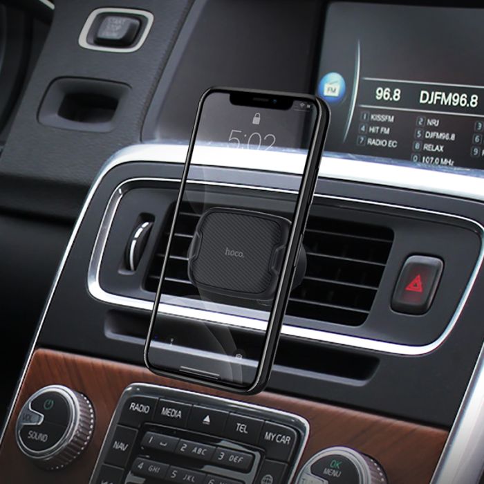 Автотримач для телефона HOCO CA65 Sagittarius series air outlet magnetic car holder Black (6931474725431)