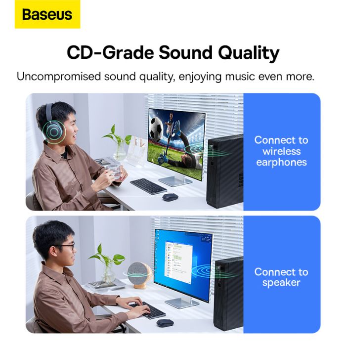 Адаптер Bluetooth Baseus BA07 Wireless Adapter Black (ZJBA010001)