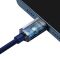 Кабель Baseus Crystal Shine Series Fast Charging Data Cable Type-C to iP 20W 1.2m Blue (CAJY000203)