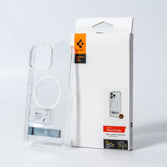 Чохол Spigen AAA Magnetic Clear Stand for Apple iPhone 16 Pro Max Transparent (SPGCLST16pm)