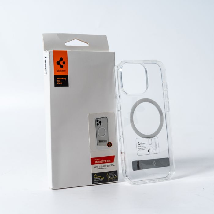 Чохол Spigen AAA Magnetic Clear Stand for Apple iPhone 16 Pro Max Transparent (SPGCLST16pm)