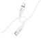 Кабель HOCO X87 Magic silicone PD charging data cable for iP White (6931474783189)