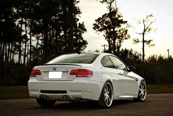 Спойлер багажника BMW 3 E92 стиль М3 черный глянцевый ABS-пластик