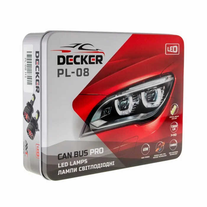 Світлодіодні лампи Decker LED PL-08 5K H4 H/L