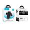 Автотримач для телефона HOCO H78 Vista push-type car holder (air outlet) Black Metal Gray (6942007647885)