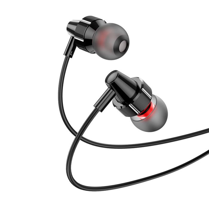 Навушники дротові HOCO M90 (3.5mm) Black Shadow (6931474759351)