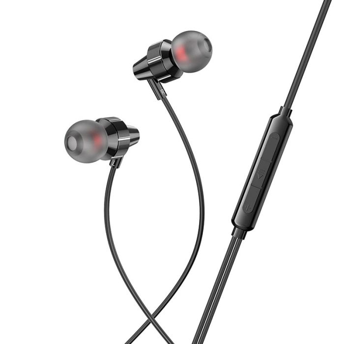 Навушники дротові HOCO M90 (3.5mm) Black Shadow (6931474759351)