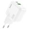Мережевий зарядний пристрій HOCO C111A Lucky dual-port PD30W+QC3.0 charger White (6931474790866)