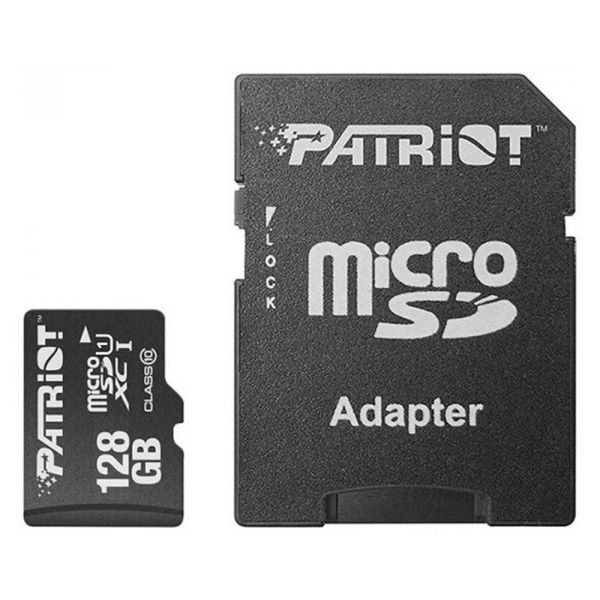 Карта пам'яті microSDXC (UHS-1) Patriot LX Series 128Gb class 10 (adapter SD) (PSF128GMCSDXC10)